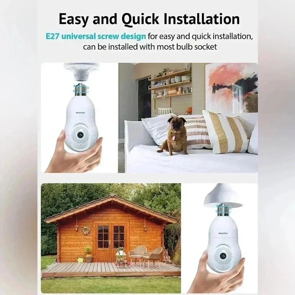 🆕  HD WI-FI Smart Light Bulb Wireless Camera NWT - Picture 4 of 7